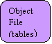 Rounded Rectangle: Object File (tables)